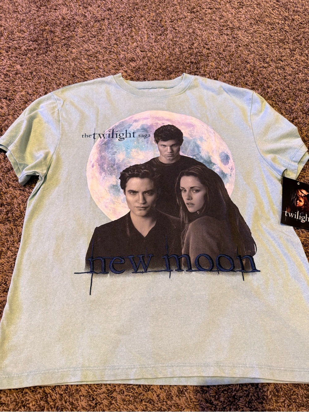 Saga New Moon Graphic Tee - Light Blue